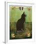 Deco Cat 1 Frame 1-Art Deco Designs-Framed Giclee Print