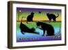 Deco Cats One Frame 2-Art Deco Designs-Framed Giclee Print