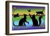 Deco Cats Two Frame 2-Art Deco Designs-Framed Giclee Print