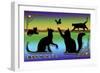 Deco Cats Two Frame 2-Art Deco Designs-Framed Giclee Print