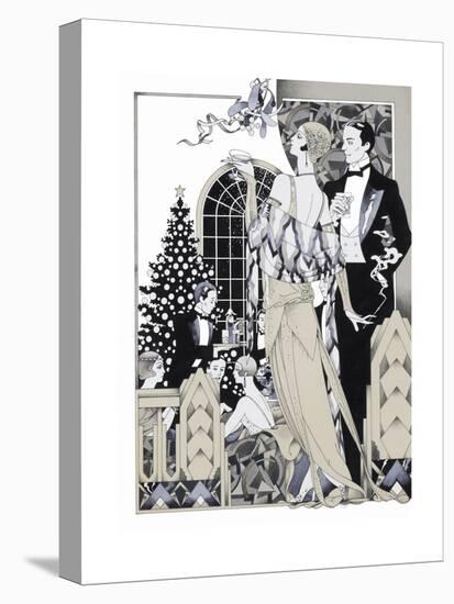 Deco Christmas-David Chestnutt-Stretched Canvas