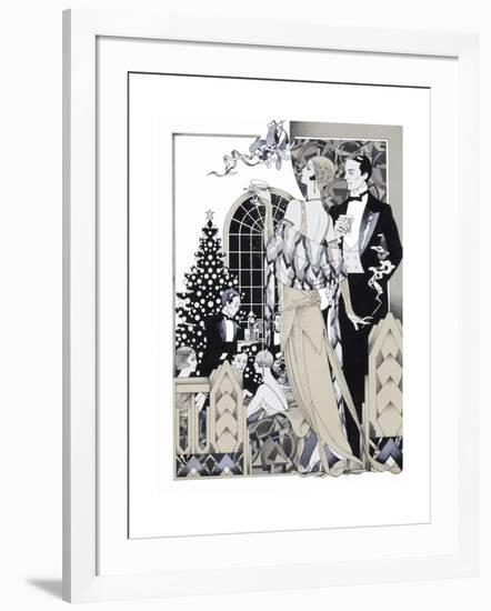 Deco Christmas-David Chestnutt-Framed Giclee Print