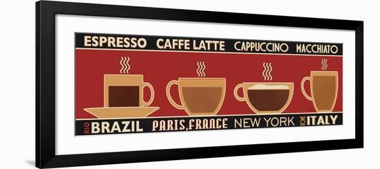 Deco Coffee Panel I-Pela Design-Framed Premium Giclee Print