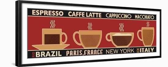 Deco Coffee Panel I-Pela Design-Framed Premium Giclee Print