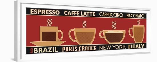 Deco Coffee Panel I-Pela Design-Framed Premium Giclee Print