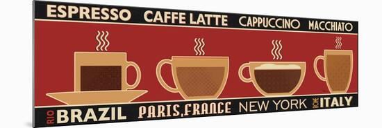 Deco Coffee Panel I-Pela Design-Mounted Premium Giclee Print