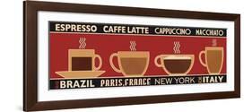 Deco Coffee Panel I-Pela Design-Framed Art Print