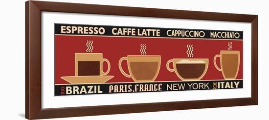 Deco Coffee Panel I-Pela Design-Framed Art Print