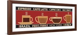 Deco Coffee Panel I-Pela Design-Framed Art Print