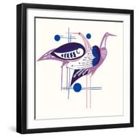 Deco Cranes-null-Framed Giclee Print