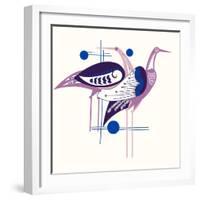 Deco Cranes-null-Framed Giclee Print