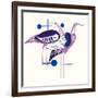 Deco Cranes-null-Framed Giclee Print