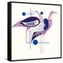 Deco Cranes-null-Framed Stretched Canvas