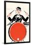 Deco Drummer-null-Framed Art Print