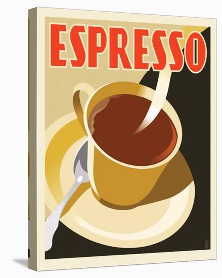 Deco Espresso II-Richard Weiss-Stretched Canvas