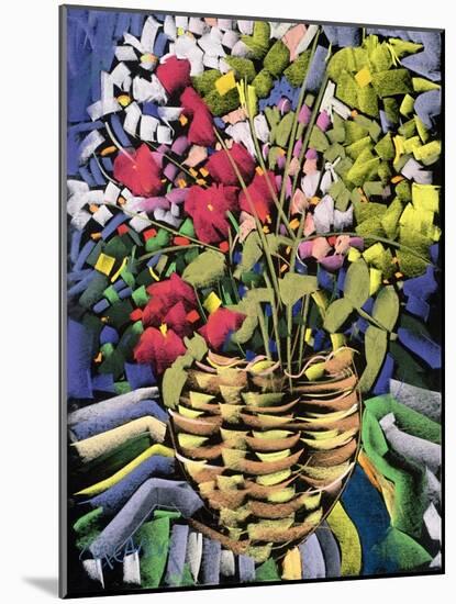 Deco Flowers-Frances Treanor-Mounted Giclee Print