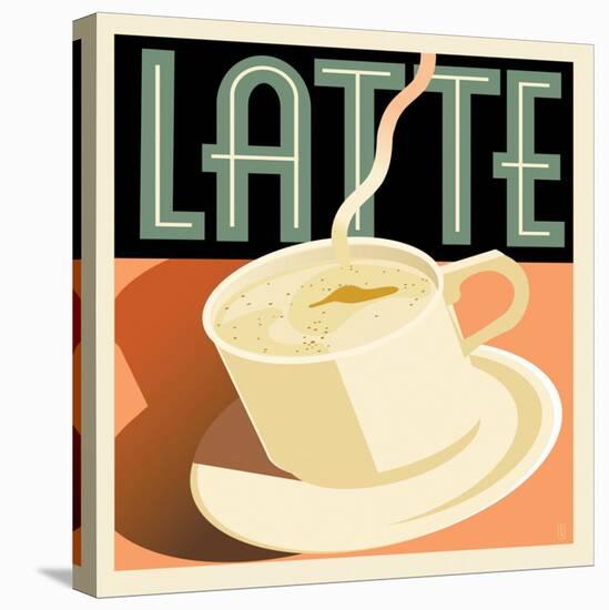 Deco Latte II-Richard Weiss-Stretched Canvas