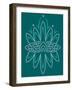 Deco Lotus-null-Framed Giclee Print