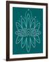 Deco Lotus-null-Framed Giclee Print