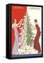 Deco Merry Christmas with Tree and Presents-null-Framed Stretched Canvas