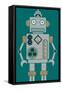 Deco Robot-null-Framed Stretched Canvas