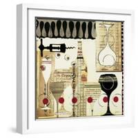 Deco Vino II-Liz Jardine-Framed Art Print