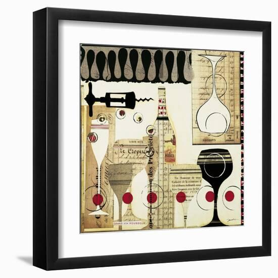 Deco Vino II-Liz Jardine-Framed Art Print