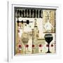 Deco Vino II-Liz Jardine-Framed Art Print