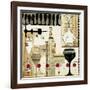 Deco Vino II-Liz Jardine-Framed Art Print