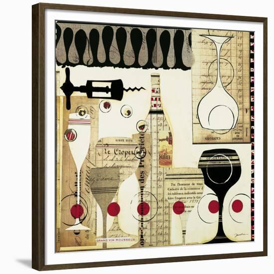 Deco Vino II-Liz Jardine-Framed Premium Giclee Print