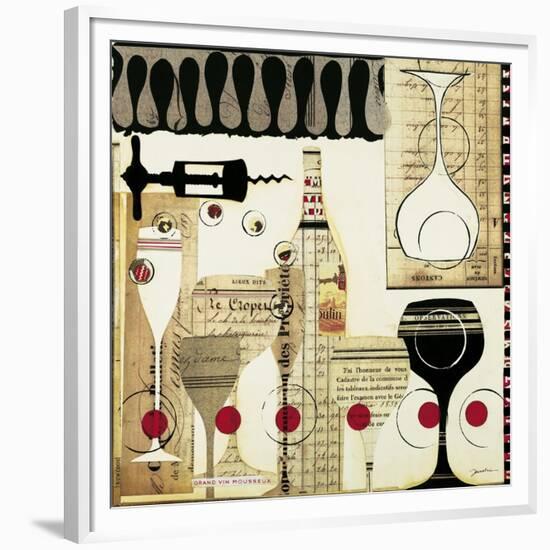 Deco Vino II-Liz Jardine-Framed Premium Giclee Print