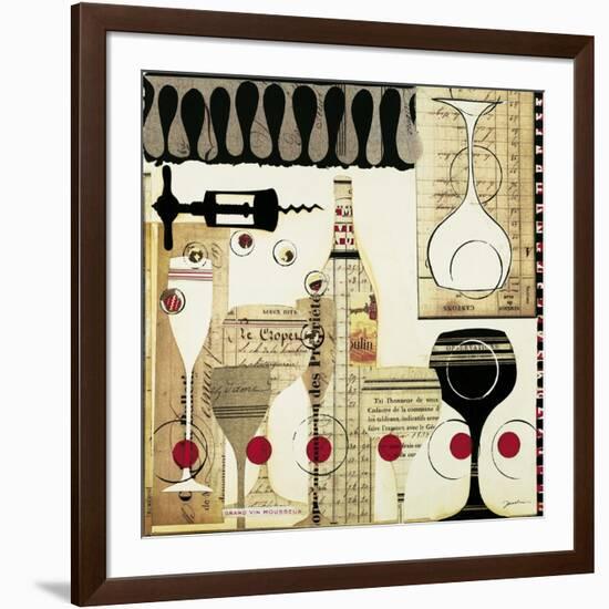 Deco Vino II-Liz Jardine-Framed Art Print