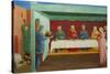 Decollation of the Baptist and Herod's Feast-Angelico & Strozzi-Stretched Canvas