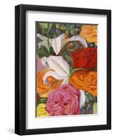 Deconstructed Flower Composition I-Sandra Iafrate-Framed Art Print