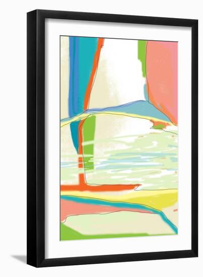 Deconstructed Landscape 3-Jan Weiss-Framed Art Print