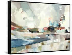 Deconstructed Landscape-Kari Taylor-Framed Stretched Canvas