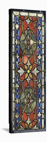 Décor de feuilles d'érable, vitrail provenant de l'église des franciscains de Colmar (?)-null-Stretched Canvas