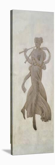 Décor de la salle à manger : danseuse dans le goût pompéien, d'après un dessin de Percier-Louis Lafitte-Stretched Canvas