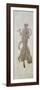 Décor de la salle à manger : danseuse dans le goût pompéien, d'après un dessin de Percier-Louis Lafitte-Framed Premium Giclee Print