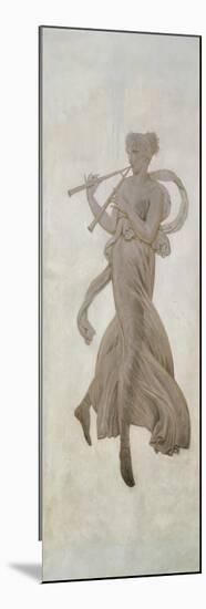 Décor de la salle à manger : danseuse dans le goût pompéien, d'après un dessin de Percier-Louis Lafitte-Mounted Premium Giclee Print