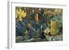 Décor for Debussy's Ballet L'Apres-Midi D'Un Faune (The Afternoon of a Fau), 1912-Leon Bakst-Framed Giclee Print