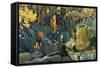 Décor for Debussy's Ballet L'Apres-Midi D'Un Faune (The Afternoon of a Fau), 1912-Leon Bakst-Framed Stretched Canvas