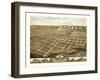 Decorah, Iowa - Panoramic Map-Lantern Press-Framed Art Print