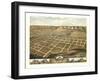 Decorah, Iowa - Panoramic Map-Lantern Press-Framed Art Print