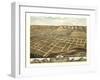 Decorah, Iowa - Panoramic Map-Lantern Press-Framed Art Print