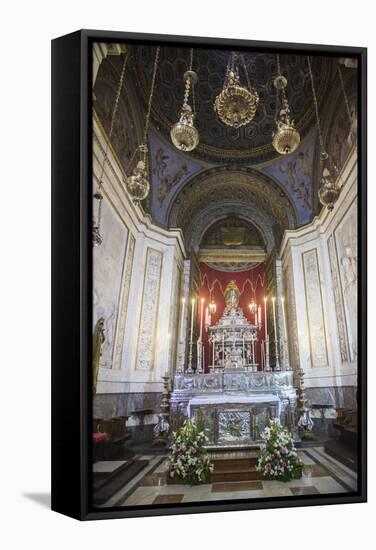 Decorated Altar in Palermo Cathedral (Duomo Di Palermo), Palermo, Sicily, Italy, Europe-Matthew Williams-Ellis-Framed Stretched Canvas