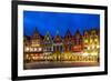 Decorated and Illuminated Market Square in Bruges, Belgium-NejroN Photo-Framed Photographic Print