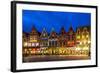 Decorated and Illuminated Market Square in Bruges, Belgium-NejroN Photo-Framed Photographic Print