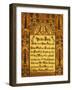 Decorated Birth and Baptism Record, Lancaster County, Pennsylvania, c.1828-Samuel Bentz-Framed Giclee Print