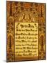 Decorated Birth and Baptism Record, Lancaster County, Pennsylvania, c.1828-Samuel Bentz-Mounted Giclee Print